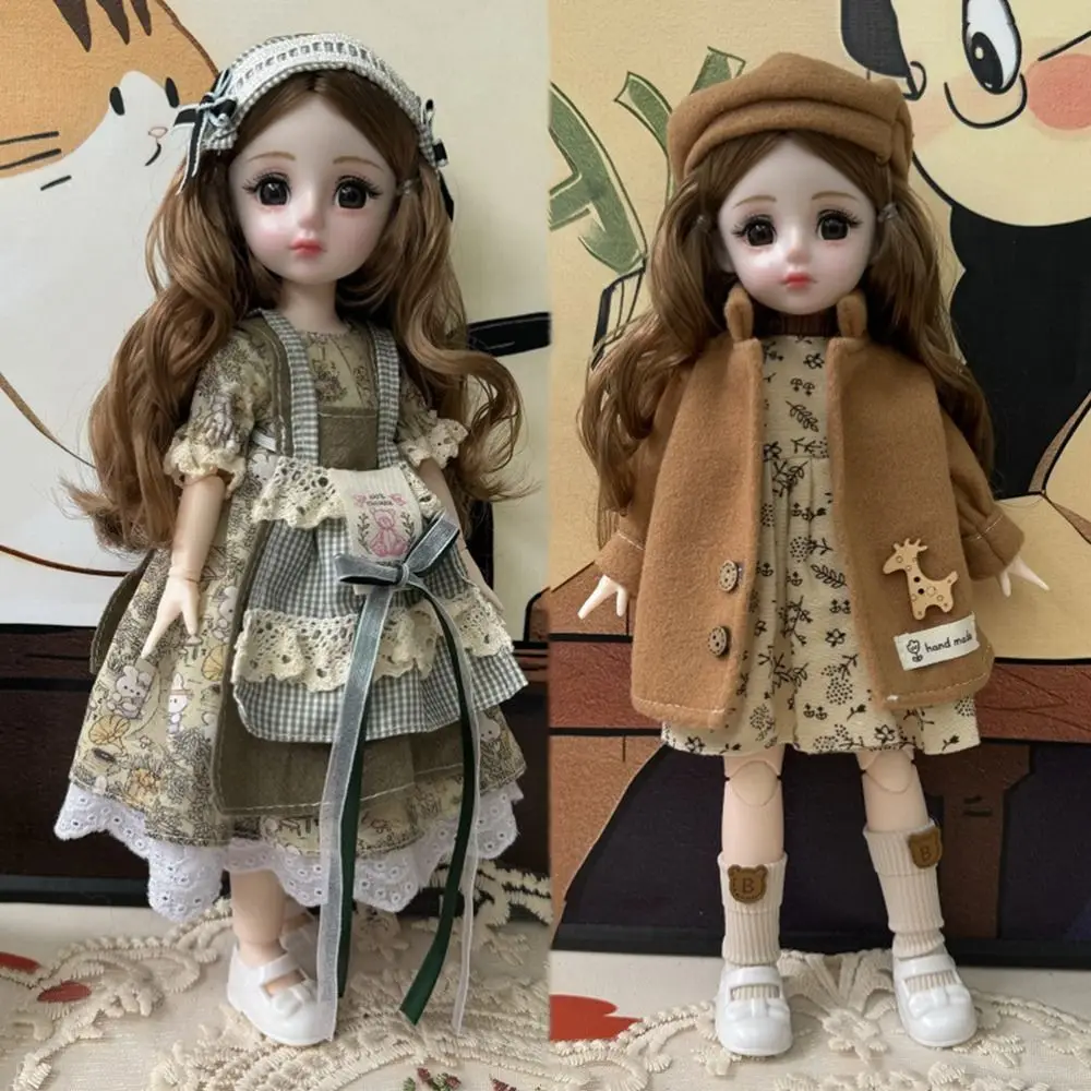 

1/6 SD 30 см Bjd Doll с одеждой Привлекательные глаза Длинные волосы Принцесса Одеваются BJD Куклы с шариковым шарниром и париком Макияж