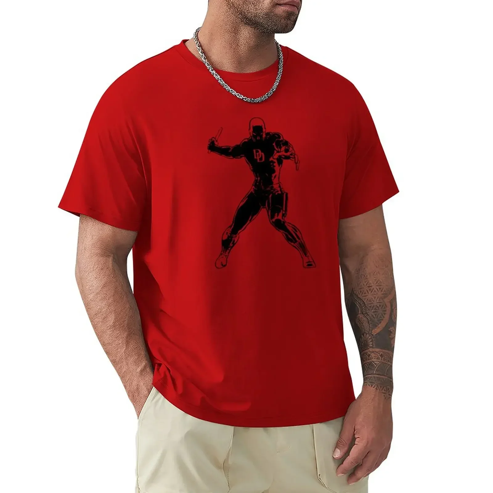 Daredevil T-Shirt basketball graphic tees oversized t shirt anime clothes vintage clothes slim fit t shirts for men