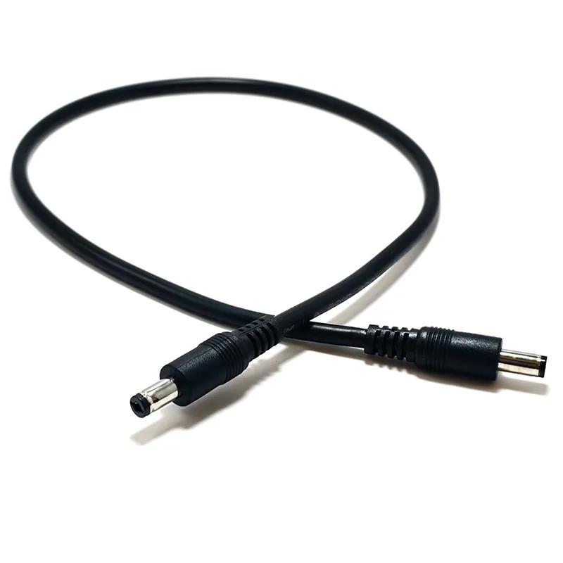 1PCS 18AWG DC Power Plug 5.5 x 2.1mm Male To 5.5 x 2.1mm Male CCTV Adapter Connector Cable 12V 10A Power Extension Cords 0.5m/1m