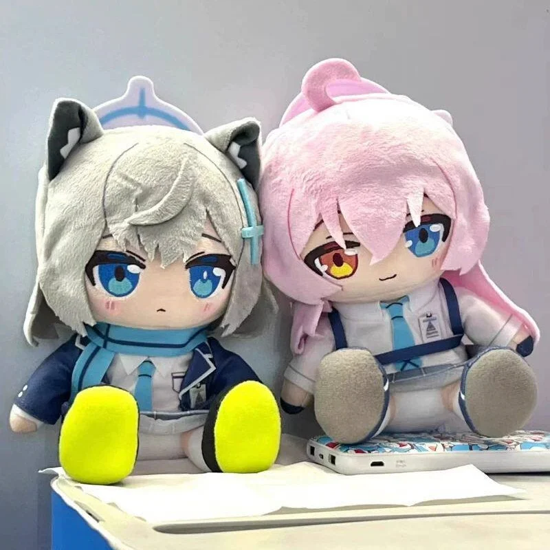 

Stuffed 20cm Anime Blue Archive Plush Doll Cartoon Sunaookami Shiroko Takanashi Hoshino Hina Cosplay Figures Plush Toys Gifts