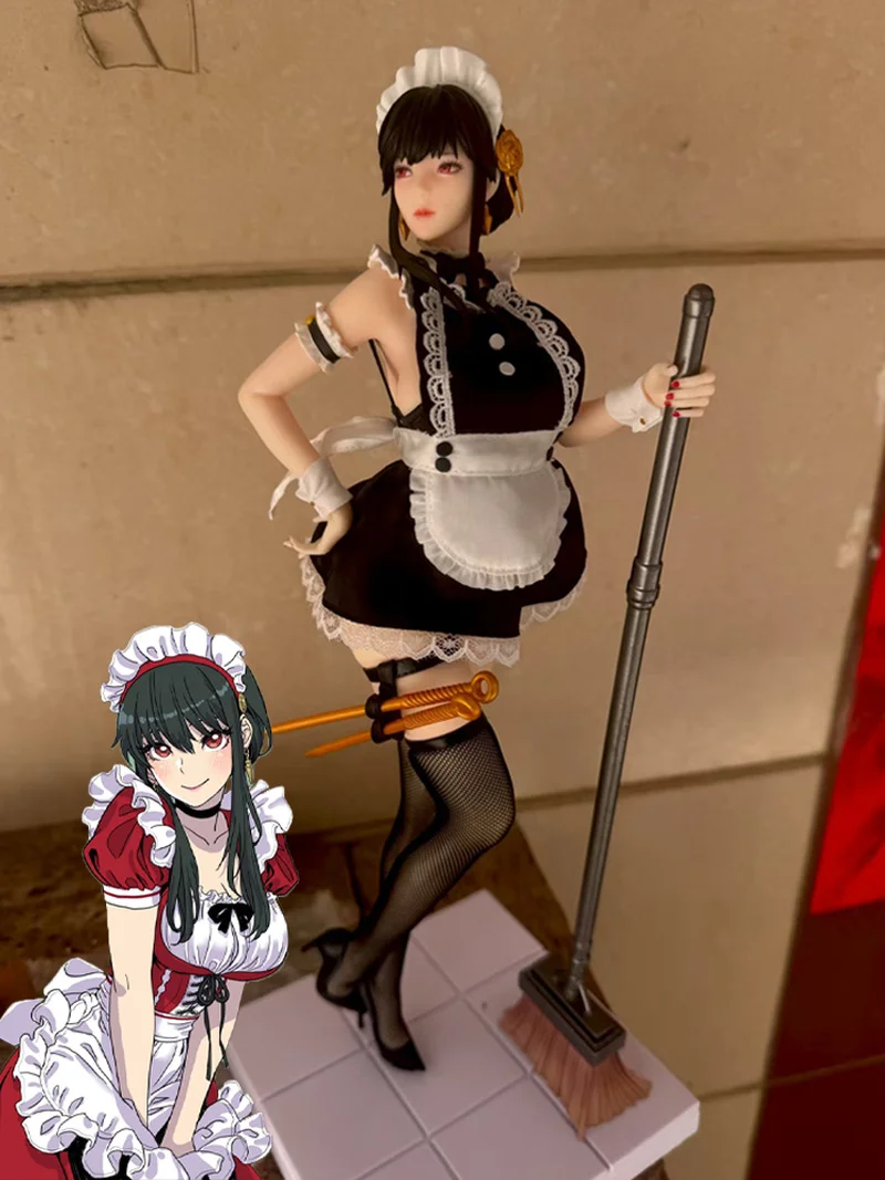 متوفر في المخزون جاسوس x Family Yor Forger 36 سنتيمتر أنيمي فتاة الحمام خادمة التصميم البلاستيكية عمل الشكل لعبة Gk حلية نموذج المقتنيات هدية #4