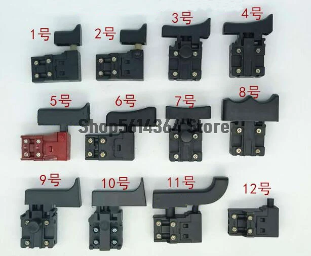 Electric Power Tool Part Impact Drill SPST Lock/Unlock on Trigger Switch for Bosch 26/22/20