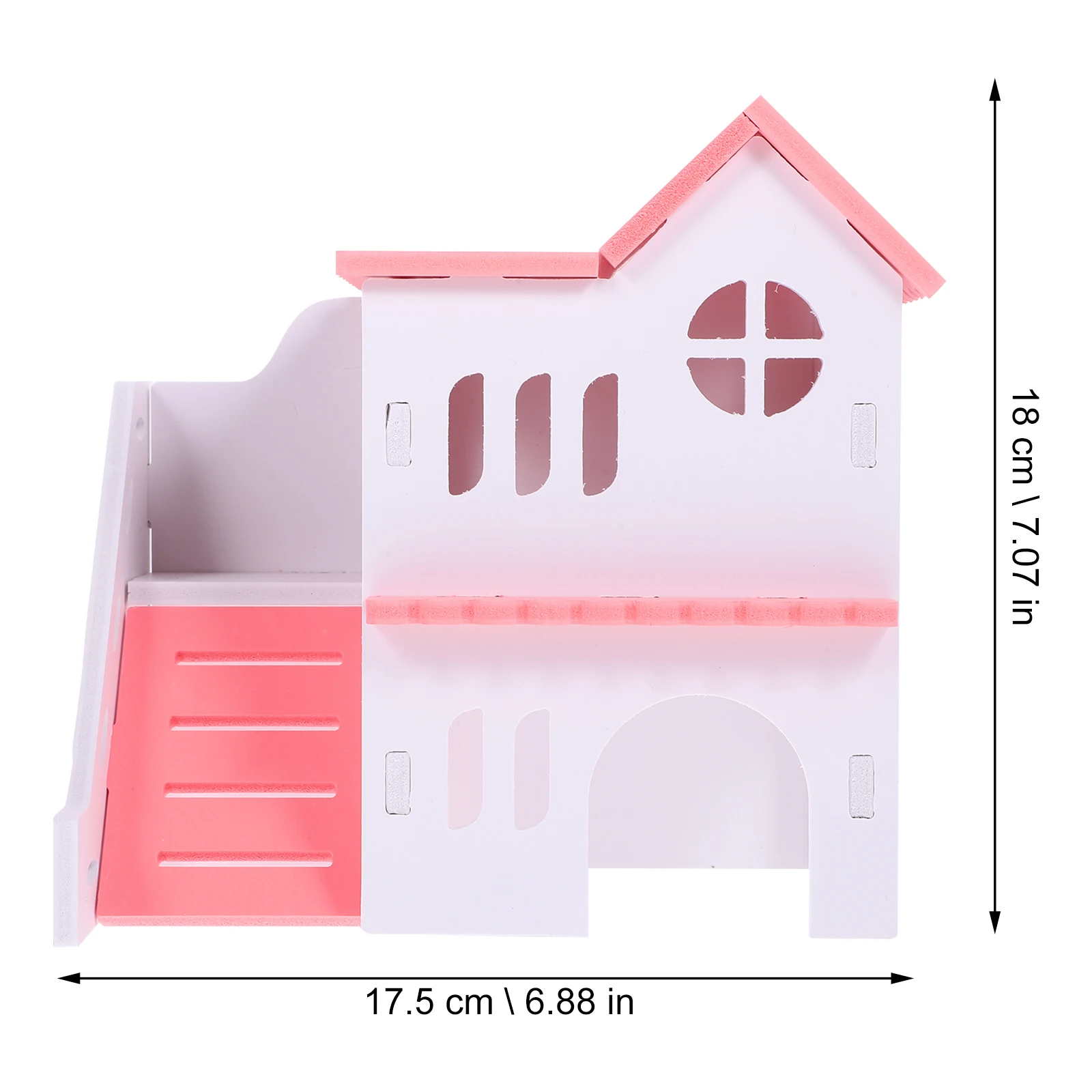 

Small Animal Hideout PVC Hamster Habitat Squirrel Houses Pet Supplies Cage Accessory Wear-resistant Rat House Safe Sturdy