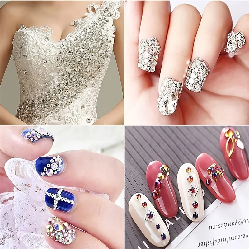 Hotfix Strass di cristallo SS16 SS20 SS30 AB Vetro trasparente Strass Ferro su pietre per indumenti in tessuto Cristallo super luminoso Fai da te