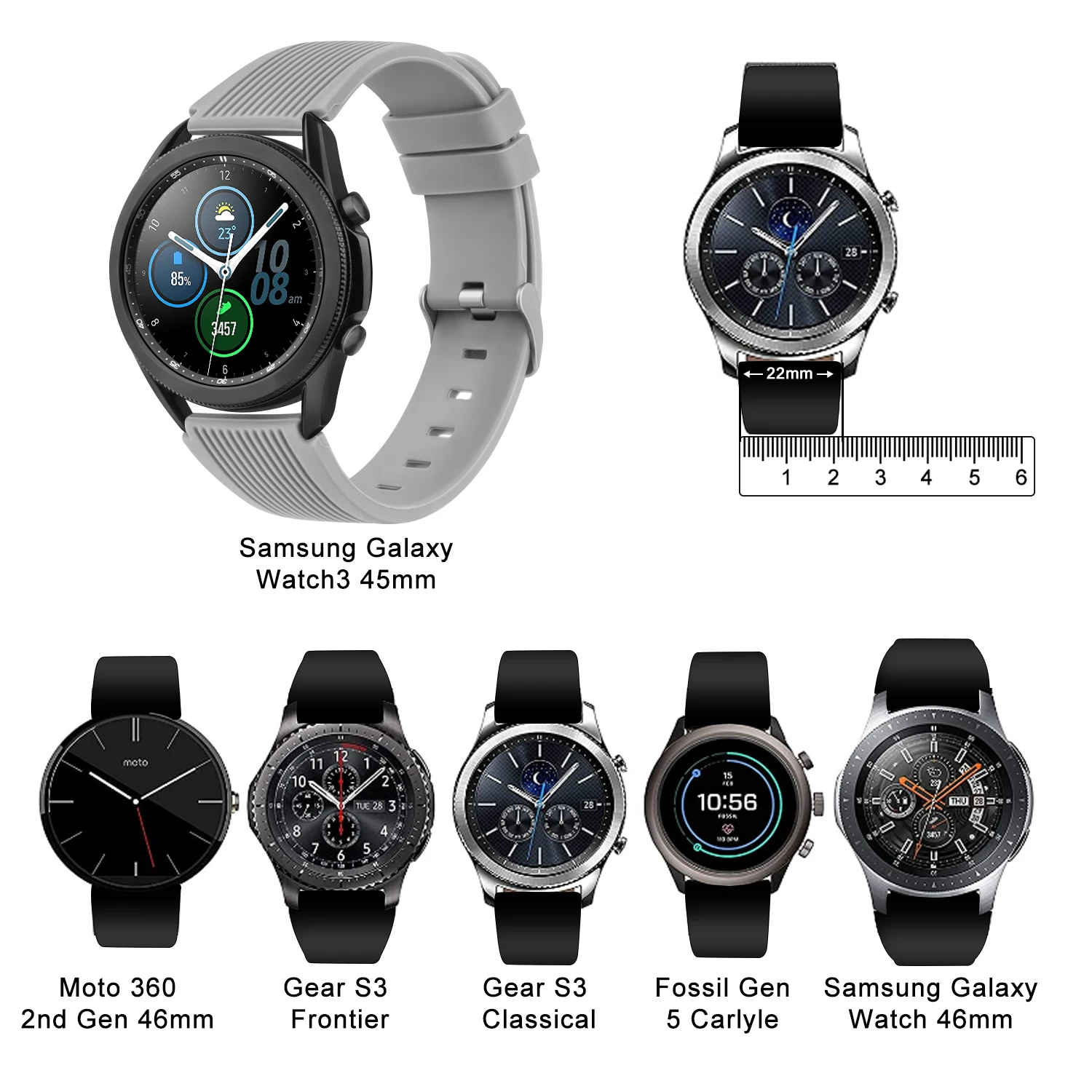 Silicone Strap For Garmin Vivoactive 4/Venu 2/Fenix 6 Pro 5 Plus Band 22mm Bracelet Watchband For Forerunner 935 945 255 Bands