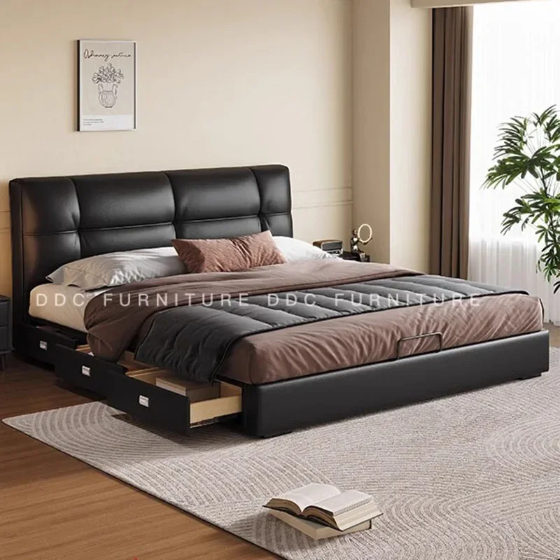 Sun Multifunctional Bed Modern Storage Comfortable Princess Queen Baby Cheap Wooden Bed Space Saving Beliche Office Furniture