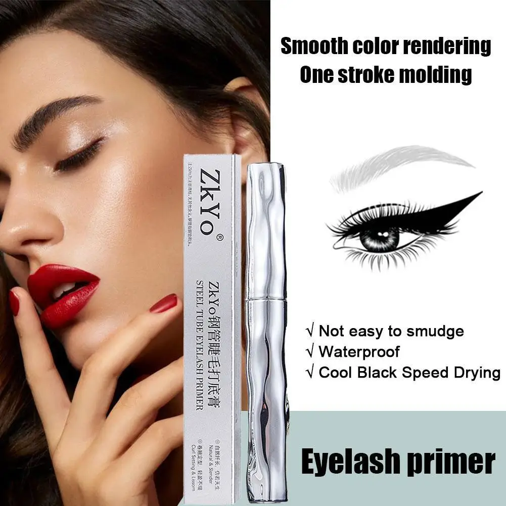 1szt Silver Tube Waterproof Mascara Make Long & Curl Not To Mascara Eyelashes Lasting Dizzy Remove Easy Everlong Black V6Y9