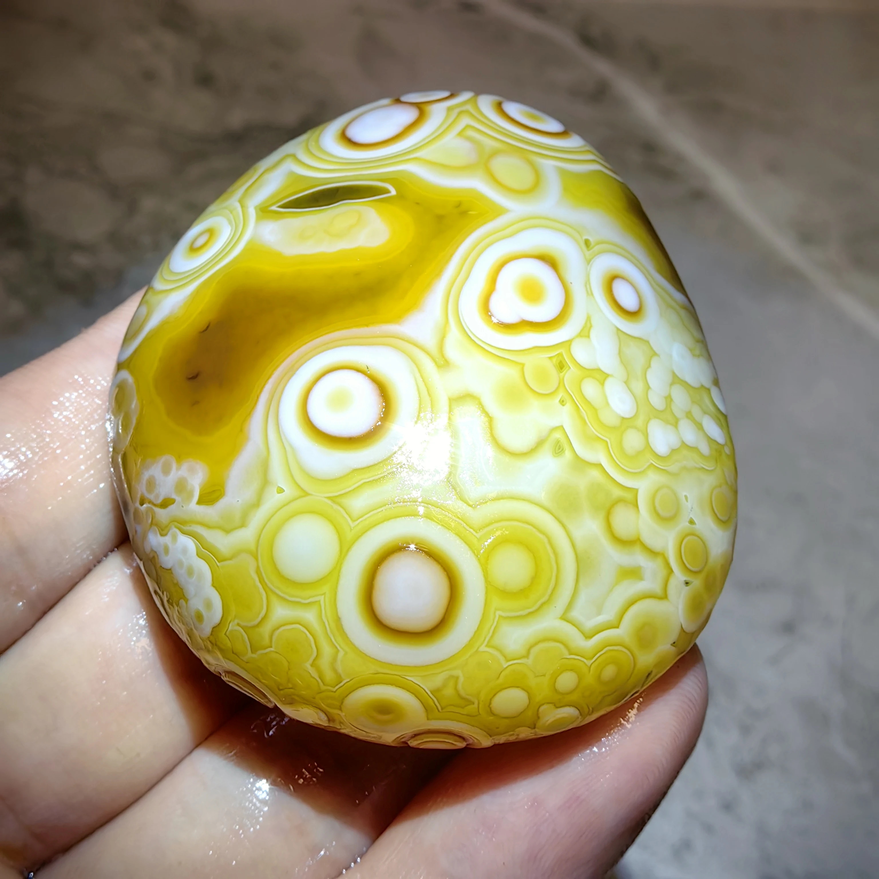 Pure Natural Divine Eyes Stone Wishing Agate for Attract Wealth Good Luck Stress Relief Ward Off Evil Amulet