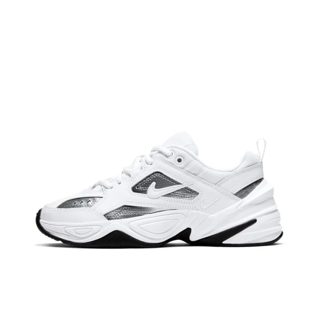 nike-m2k-lam-no-low-baskets-pour-femmes-chaussures-classiques-retro-decontractees-chaussures-maladroites-d'hiver-legeres-baskets-confortables-rembourrees-blanches-et-argentees