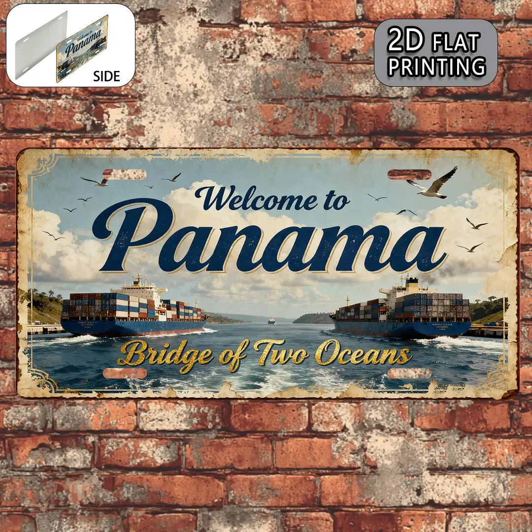 Tin Sign - Vintage Durable Metal Plaque Wall Decor, Romania Bucharest BUC1R2 License Plate Home Office Bar Man Cave