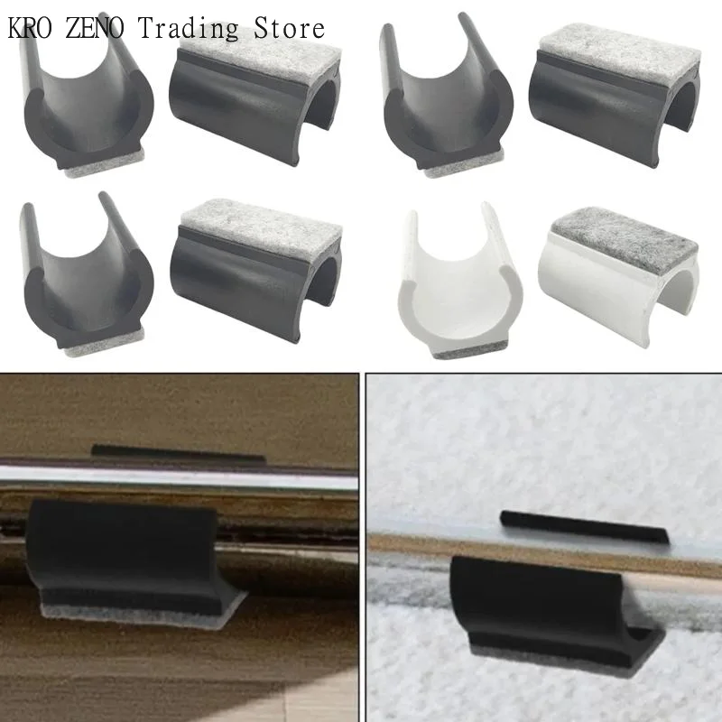 10Pcs U Shaped Chair Leg Pads Non Slip 19mm 22mm 25mm Noise Reduction Caps for Home Office Meeting Table