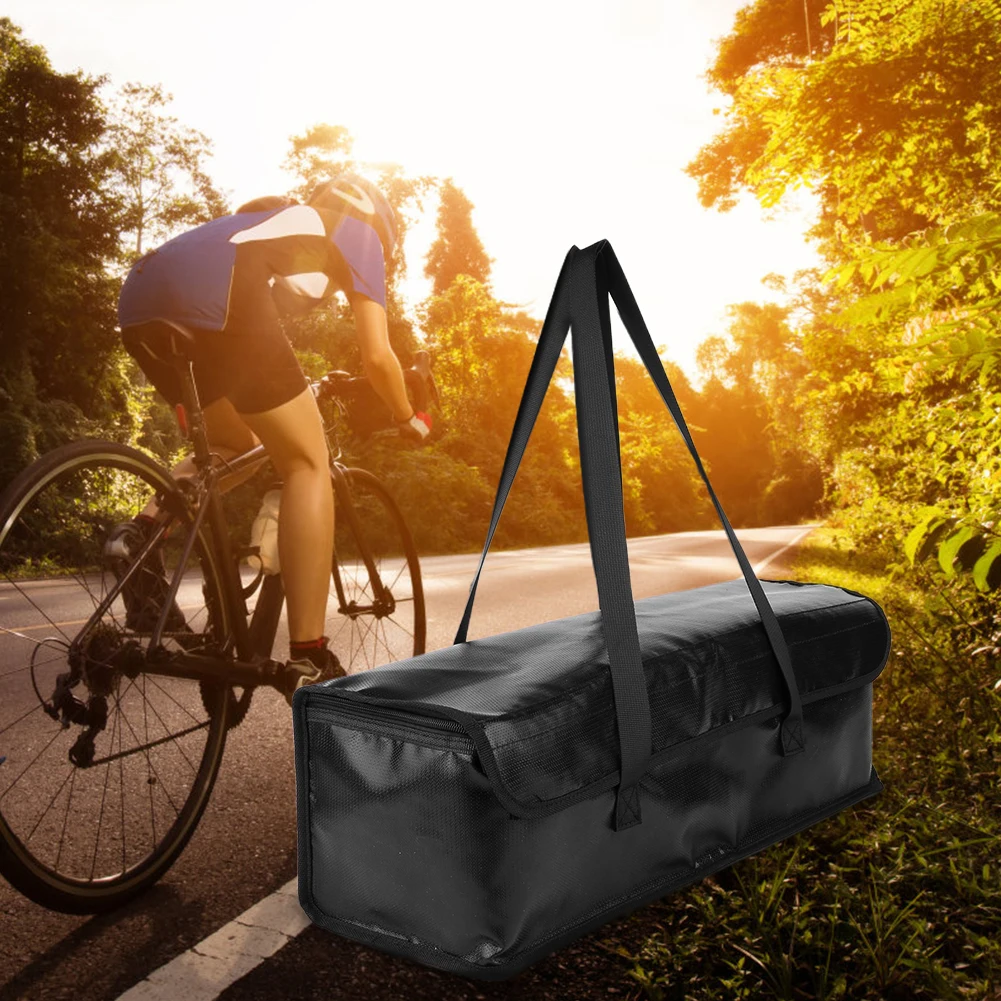 Ebike Battery Bag Battery Safe Bag Large Capacity Storage Pouch Explosionproof Waterproof for Storage Transport
