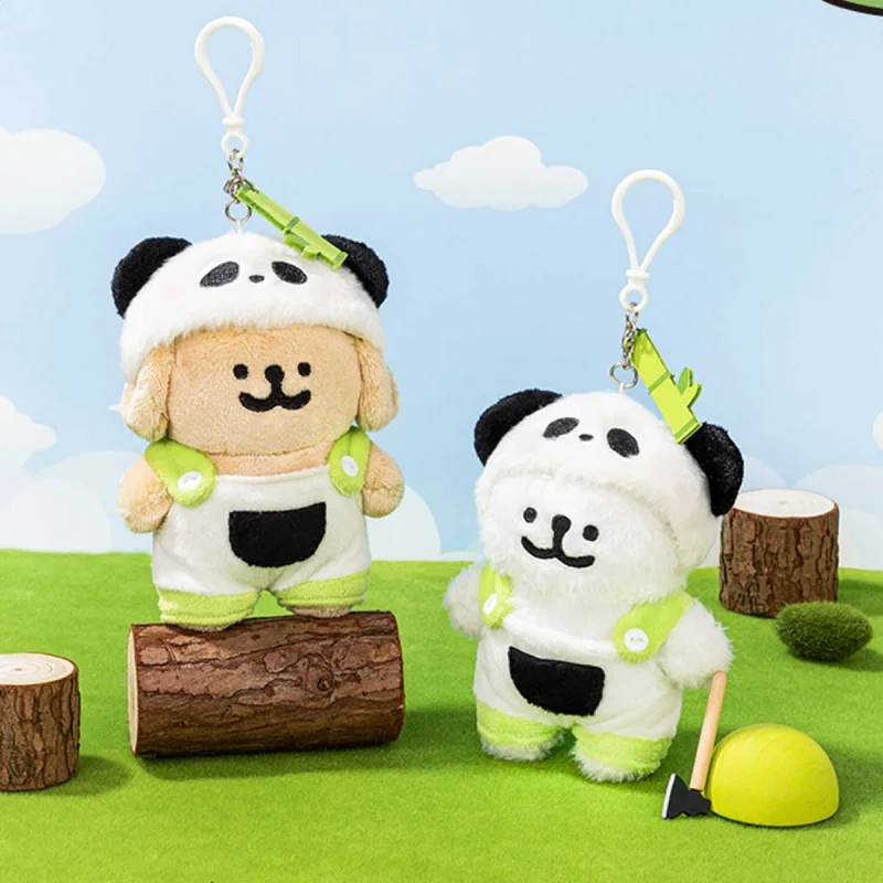 Authentic Line Puppy Maltese Pajama Series Plush Pendant Girl Bag Pendant Doll Doll Boy Girl Kawaii Birthday Gift Childrens Toys