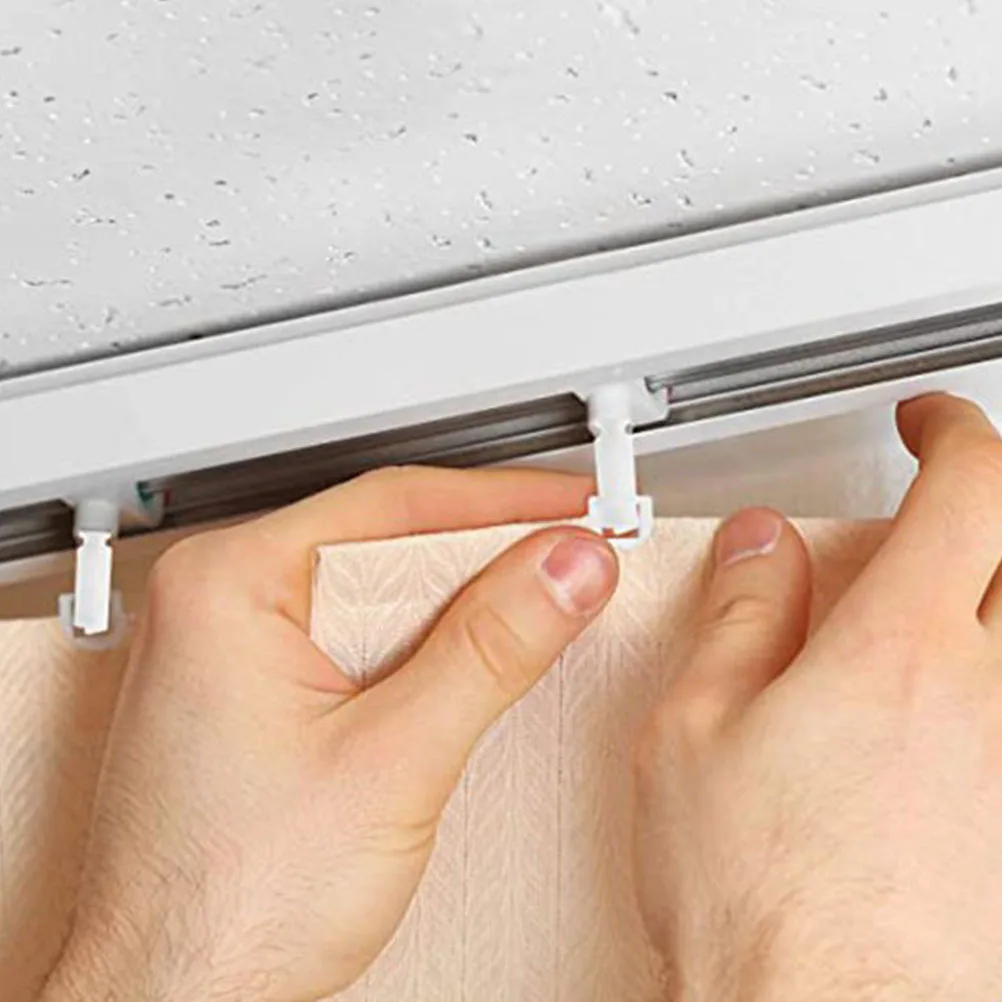 12 مجموعة عمودي أعمى ينبع استبدال الستار إصلاح أجزاء علامات التبويب واضحة للستائر نافذة أعمى المثبتات البلاستيك الجذعية أداة