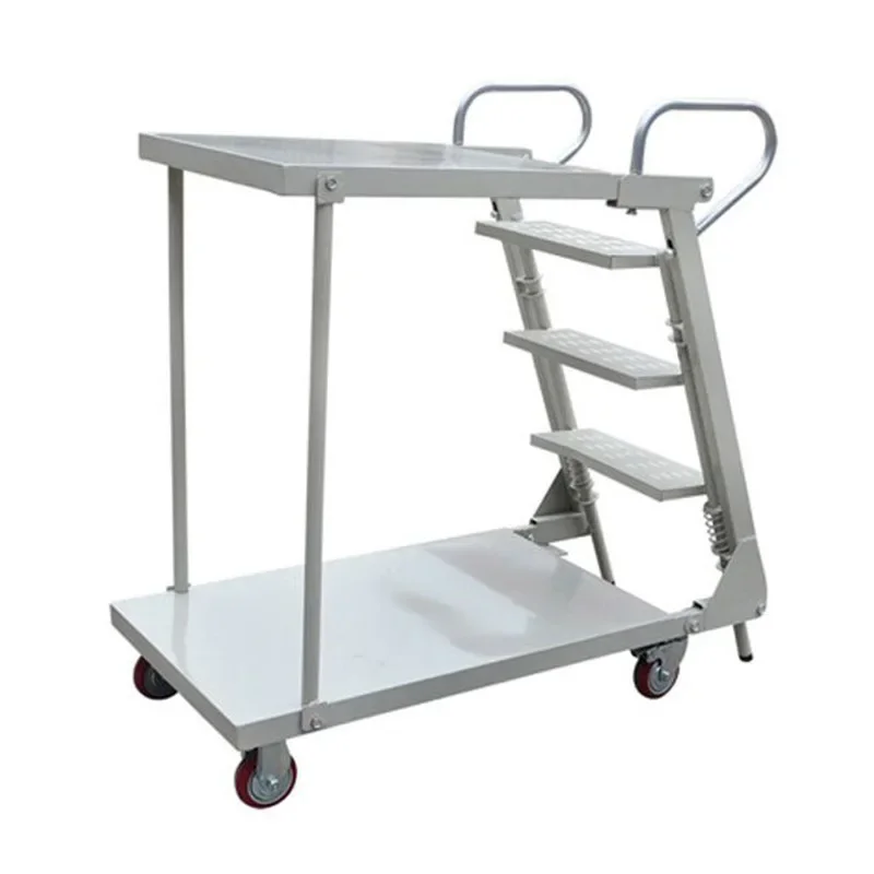 

Movable double-layer, folding and climbing, small car storage