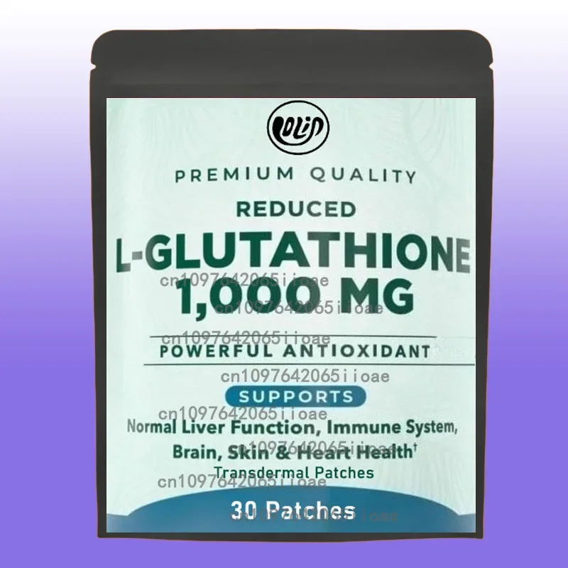 

30 пластырей L-Glutathione, трансмимические пластыри для отбеливания и осветления кожи с витамином С и Е, поставка на один месяц