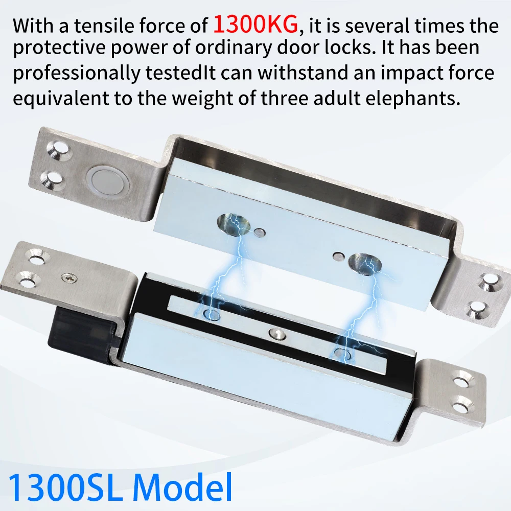 Concealled Shear Lock Electromagnetic Embedded Electric Magnetic Lock For Door Access Control System With Time Delay DC 24V 12V
