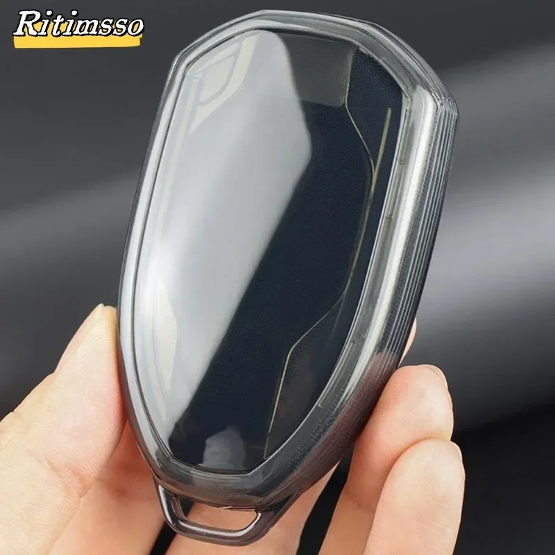 Soft TPU Car Key Cover Remote Fobs Case Protector Auto Accessories For GAC Motor GN8 2022 2023 Trumpchi 2021 Empow J15 J16 GS8
