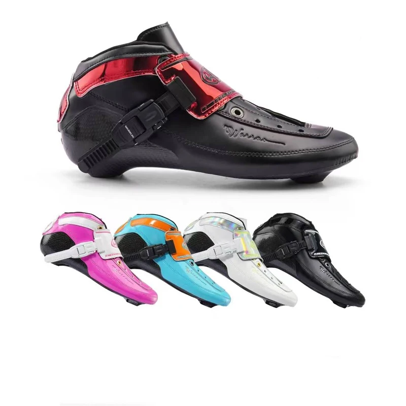 Speed Skate Boots V8 Up Boot Inline Skates Boots Carbon Fiber Upper Shoes Professional Racing Skating Patines Boot