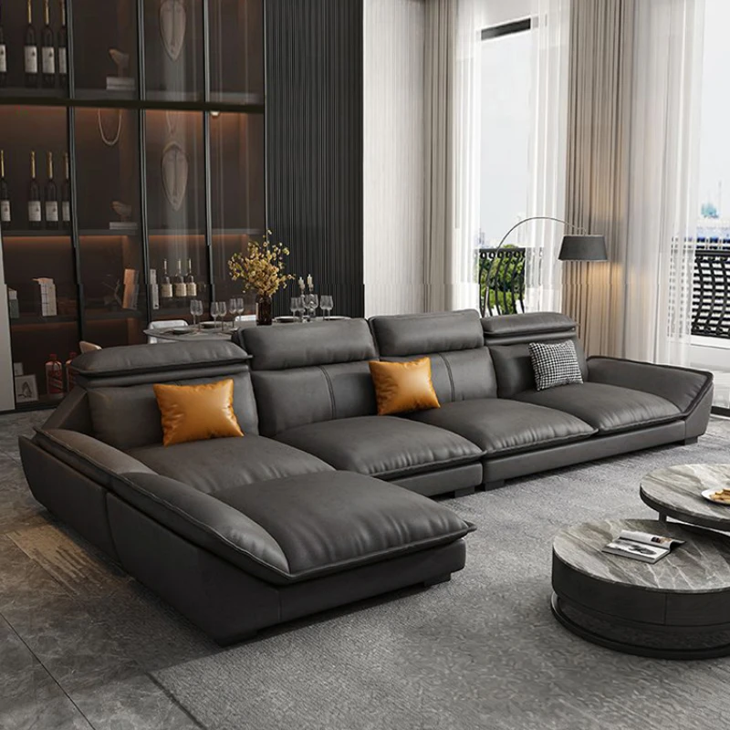 

Simple Modern Living Room Sofa Lazy Reclining Lounge Corner Sofa Floor Italian Divani Da Soggiorno Apartment Furniture