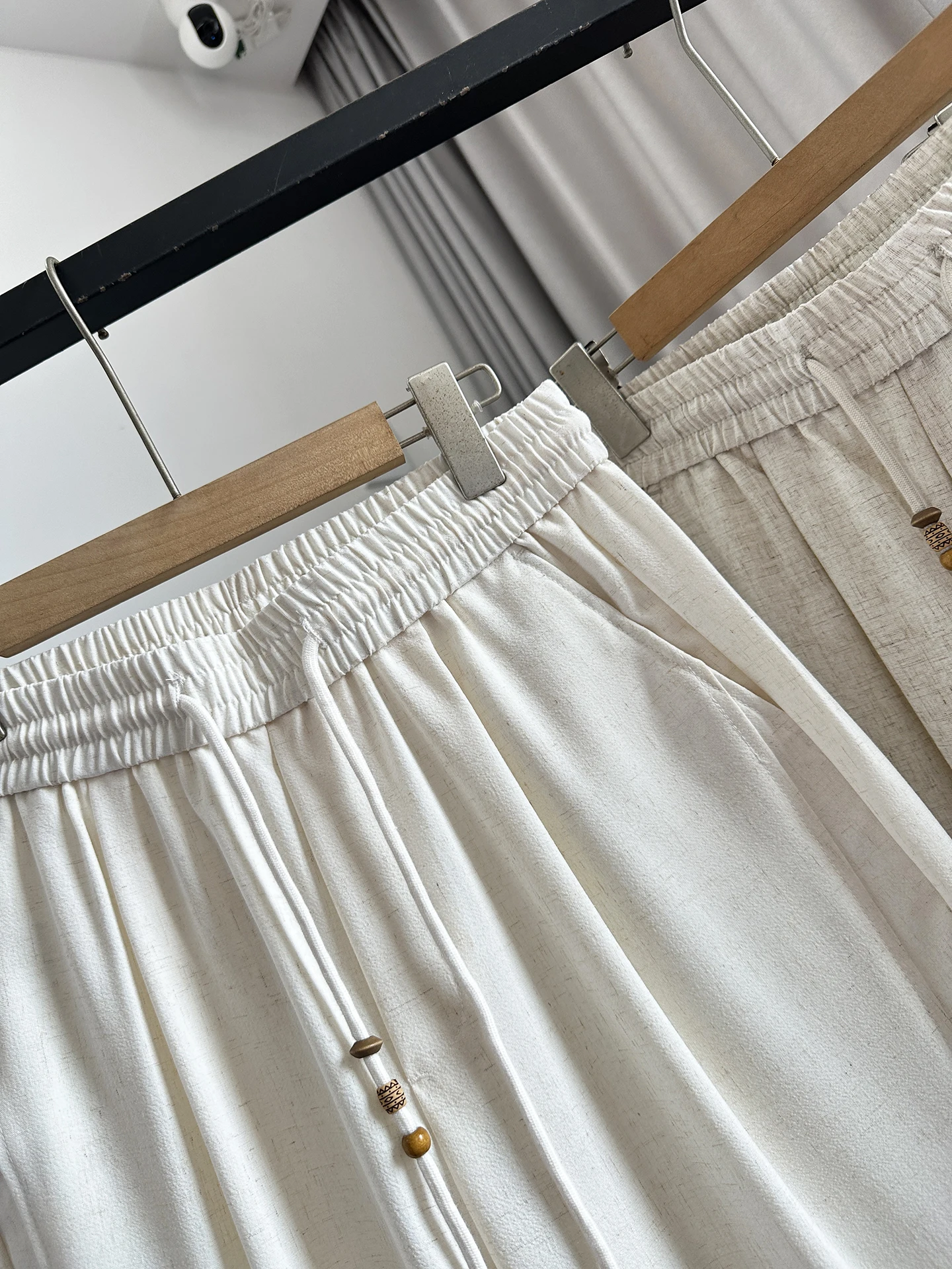 British Country Style Men's Casual Pants Draped Linen Blend Straight Leg Loose Fit Autumn Season Casual Trousers