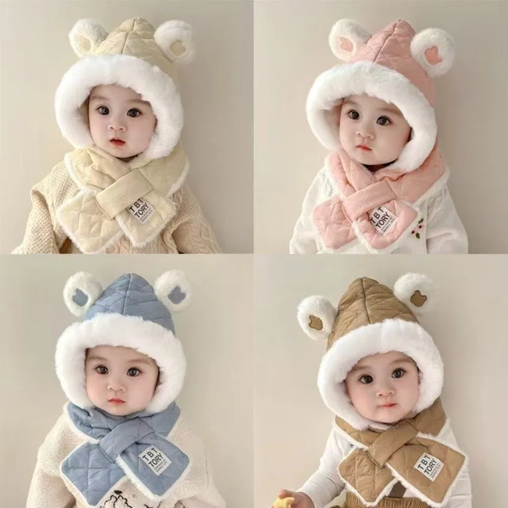 مجموعة وشاح قبعة متكاملة جديدة دافئة مقاومة للبرد قبعة صوفية مقاومة للرياح لتدفئة الرقبة لركوب الدراجات في الهواء الطلق والتزلج