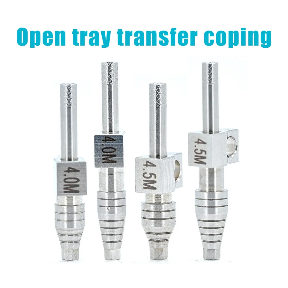 10Pcs/Set Dental Open Tray Transfer Coping Impression Pick Up Fit Osstem Dentium Straumann ITI ADIN BEGO B.B. Implant Tool Parts