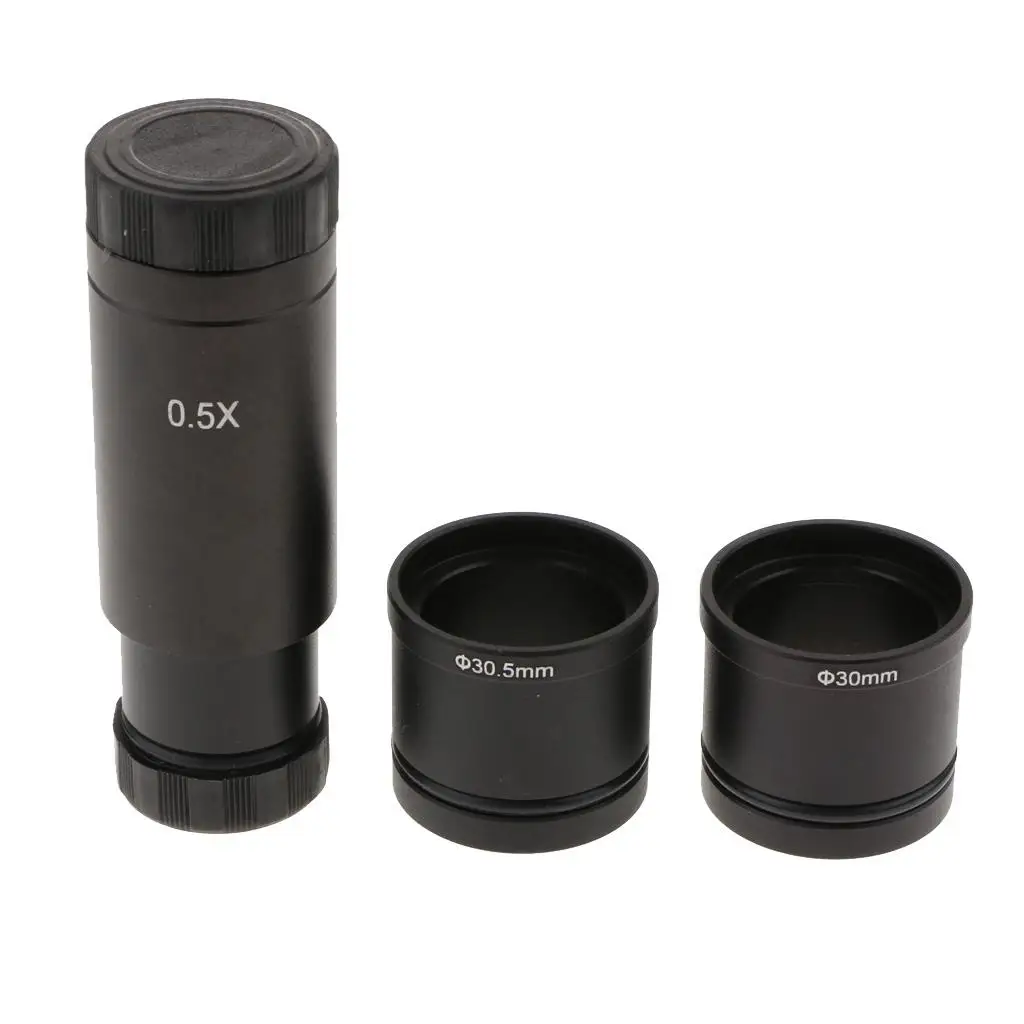 Digital Eyepiece C-mount 0.5X Reducing Lens Adapter for CCD Camera Compatible with Stereo Microscope
