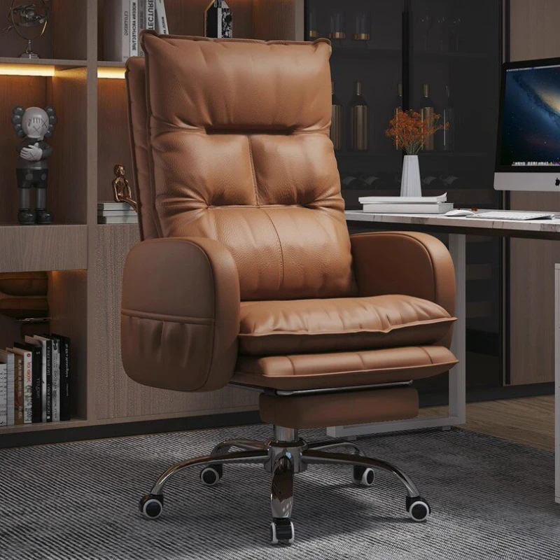 

ergonomic BOSS office chair Soft backrest Luxurious comfortable Desk chair Armchair movable silla escritorio office furniture