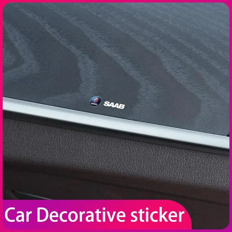 

Transparent Car Logo Badge Emblem Sticker Styling Decorative Stickers For SAAB Scania 93 95 9000 900 9-4X 9-2X 9-X 600 99 97