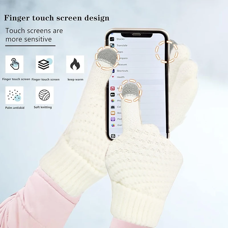 Warm Winter Knit Hat, Fleece-Lined Scarf, And Touchscreen Gloves Set - Cozy, Stylish, And Functional For Cold Weather Comfort