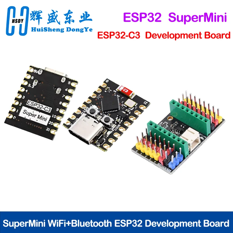 ESP32‑C3 SuperMini Development Board,ESP32‑C3 Mini WiFi Bluetooth Board,Ultra‑Small IoT Module & Expansion Board for Arduino