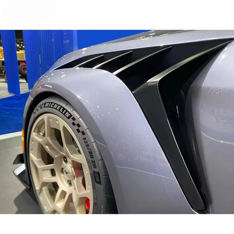 For Ford Mustang Carbon Fiber Front Bumper Leaf Panel GTD Narrow Body Version Special Carbon Fiber Side 2024