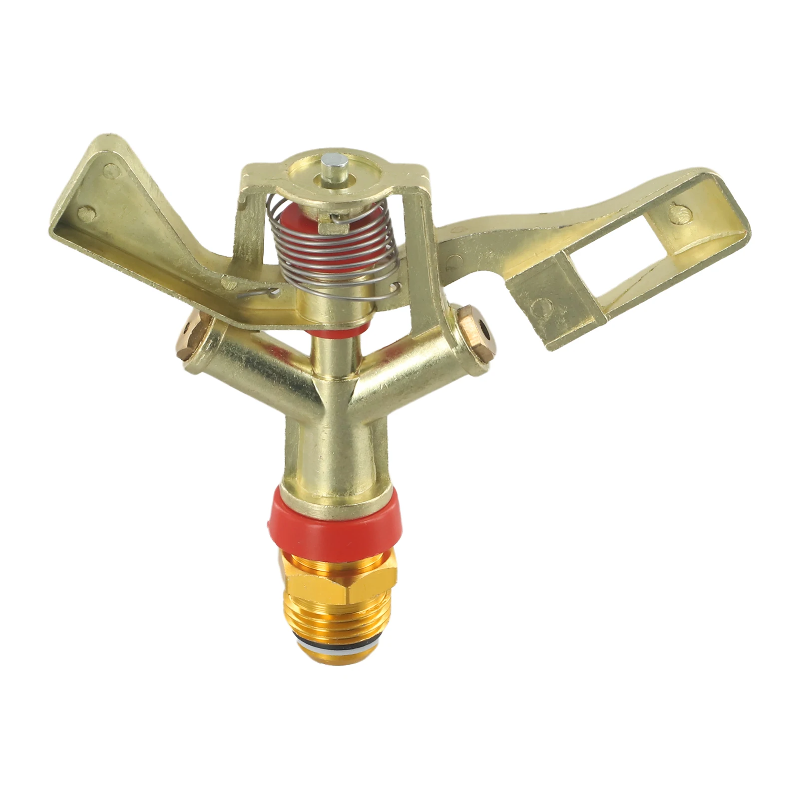 

1/2 In Brass Rocker Arm Water Sprinkler 360 Degree Automatic Rotary Mist Spray Nozzle Garden Lawn Irrigation Watering Sprinkler