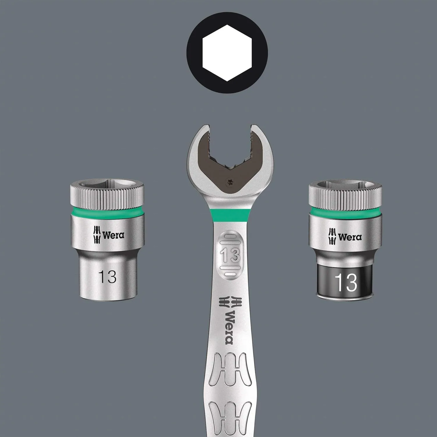 Ferramenta Check Plus Bit Ratchet conjunto com soquetes, Ferramenta métrica, 056490