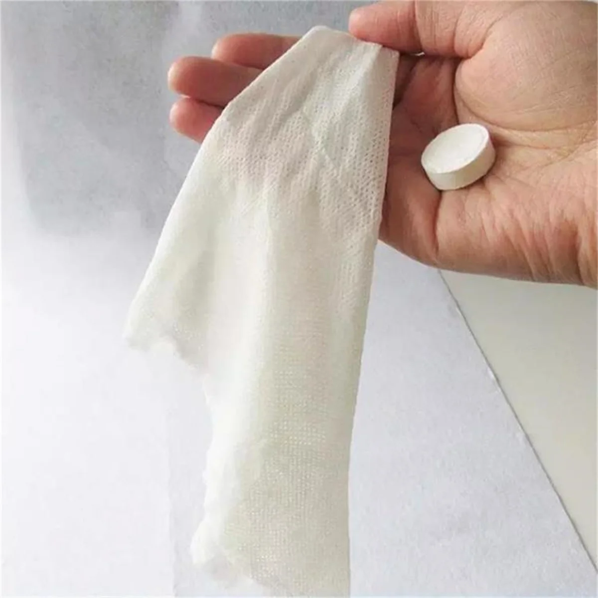 10/500pcs 20*20cm Disposable Compressed Towel Coin Tissue Travel Portable Mini Compressed Towel Travel BBQ Camping Face Wipes - view 5