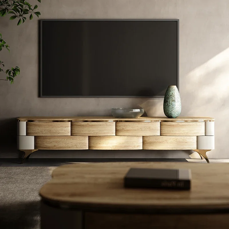 Solid Wood Organizer TV Cabinet Modern Universal Designer Hallway Display Tv Table Living Room Entertainment Muebles Furniture
