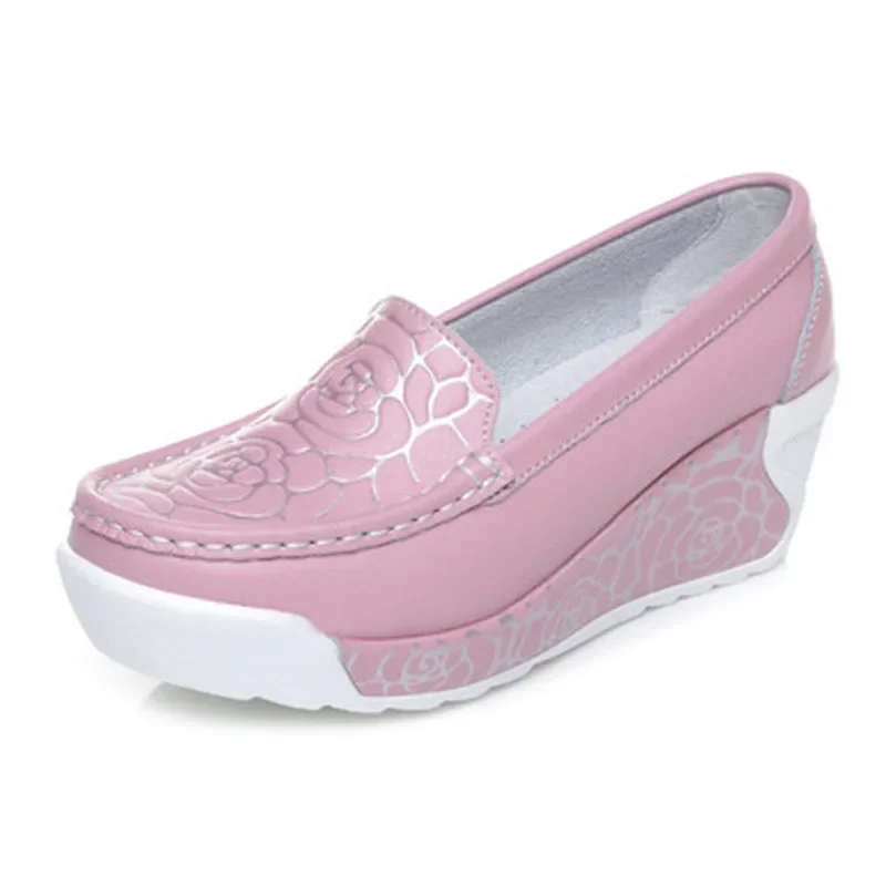 TIMETANG New spring summer style soft women scarpe in vera pelle stampa moda donna pompe scarpe per donna sapato feminino Pump