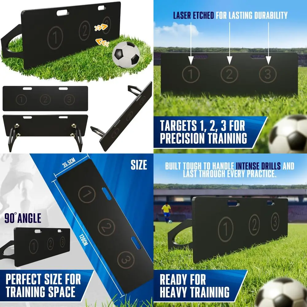 

Портативная футбольная тренировочная доска 40x16, тренировочное оборудование в помещении и на открытом воздухе, футбольный отбойник для развития навыков