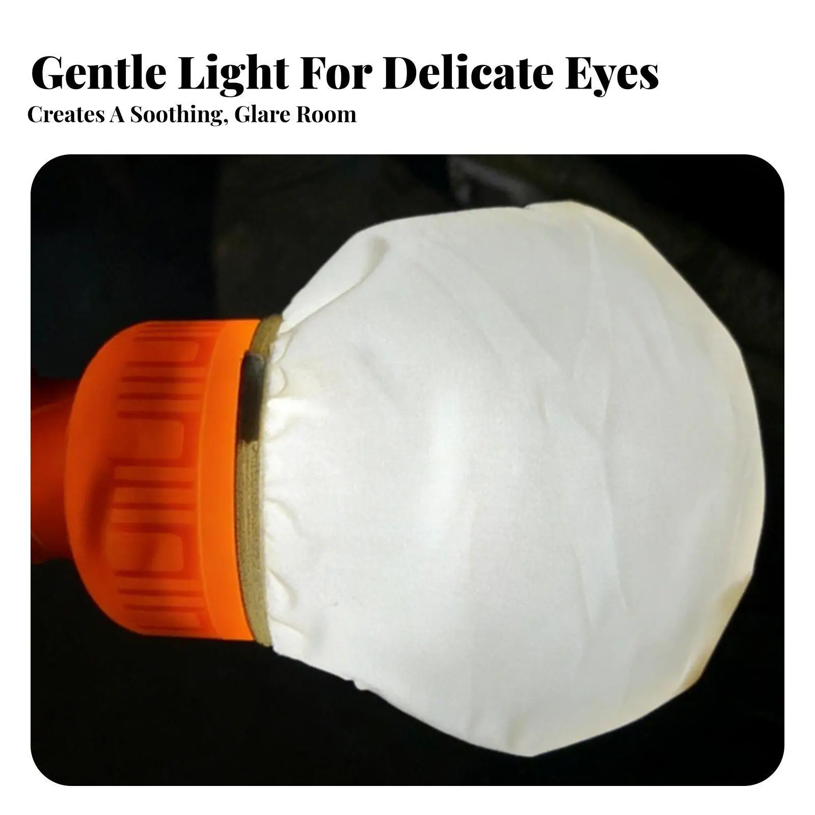 Bulb Light Cover Elastic Lampshade Diffuser Eye Strain Reducing Lighting Shade for Table Lamp Bedside Nursery Study