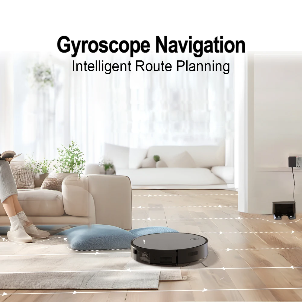 Robot Vacuum Cleaner Combo Mop With 3500PA Smart Wireless APP Control Floor Sweeping Machine  Self-Charging For Home Robotic