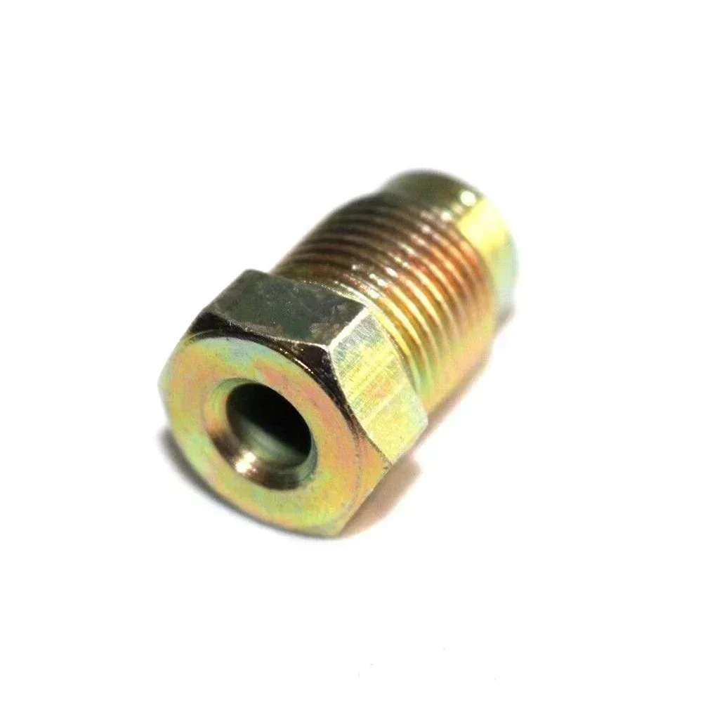 10pcs Brake Pipe Nuts Male Metric 12mm X 1.0mm Nut Galvanized Brake Line Fitting Kit For Inverted Bell Mouth Of 3/16 Pipe.