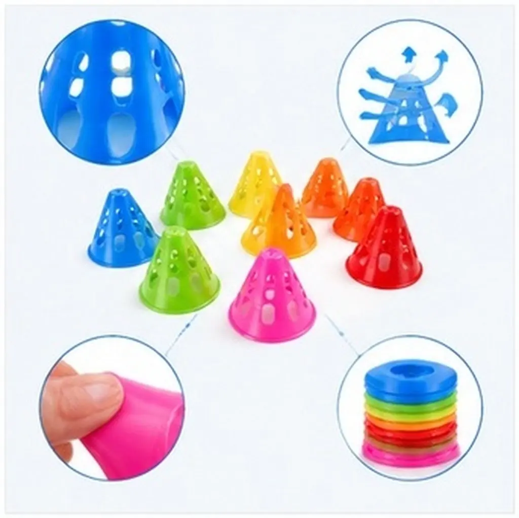 Outdoor Kids Halloween Christmas New Year Agility Training Cone Mini Traffic Cone Agility Marker Sports Cones Roller Skating