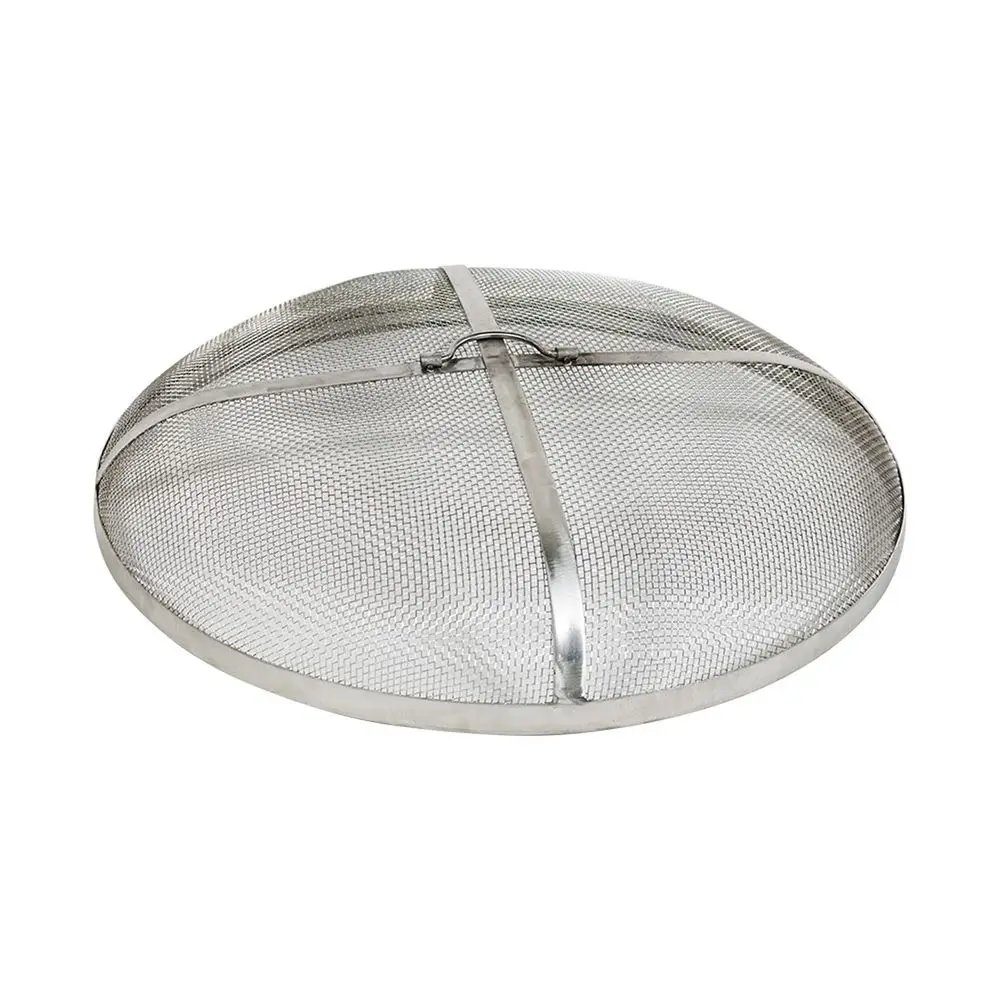 

Round Fire Pit Screen Cover 36Inch Stainless Steel Mesh Fire Pit Spark Screen Spark Lid Top Cover with Handle