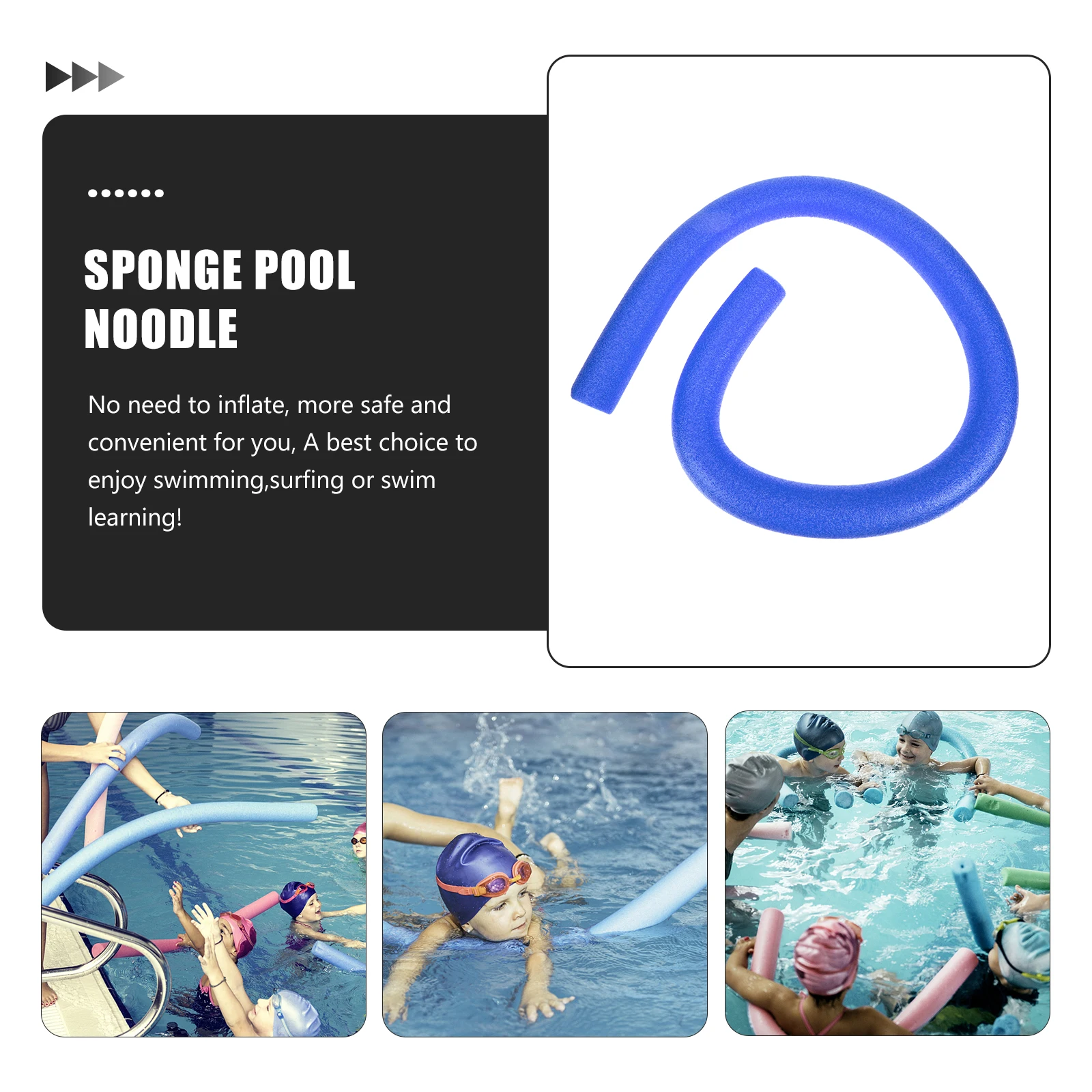 

Pool Noodle Floating Stick Lightweight Portable Bright Toys Diving Aid Soft Material Flotation Pool Lake Use