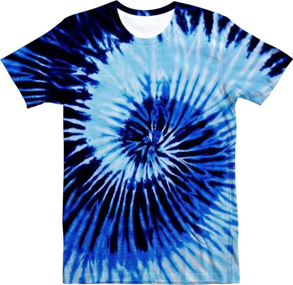 Unisex Retro Tie Dye t shirt for Men Women 70S 80S Hippies Senior Tie-Dye Tee Tshirt 3d printing Vintage clothing