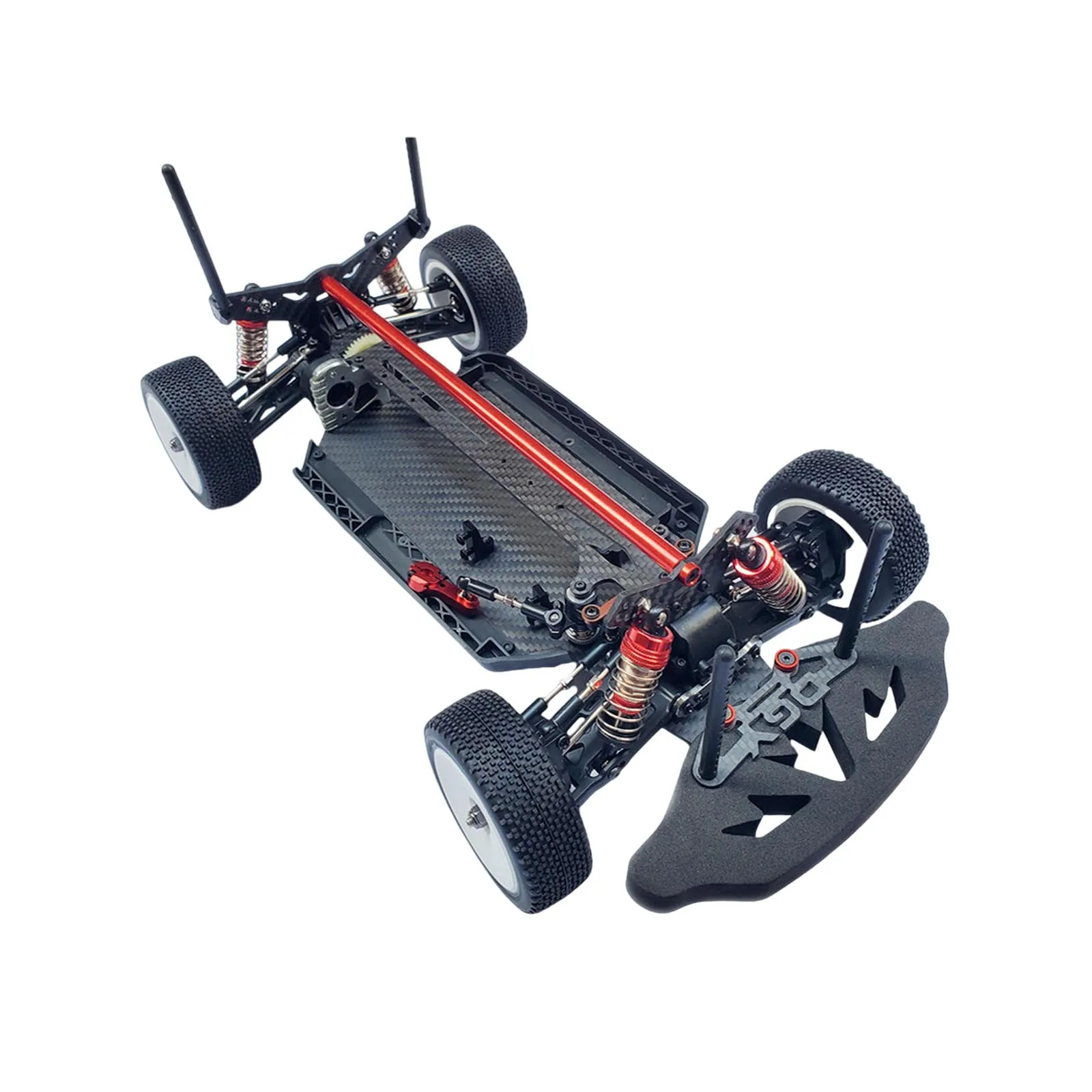 Verbeterde Metalen Koolstofvezel Chassis Frame Kit voor 1/10 Racing Off-Road RC Auto Duurzaam en Stevig Speelgoed accessoires