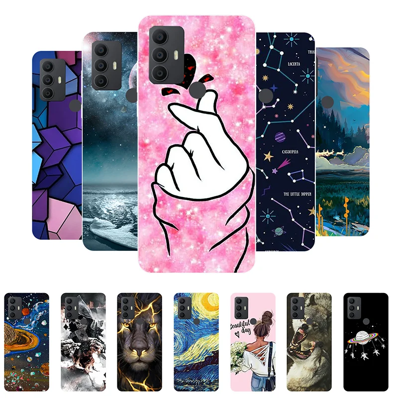 Case for TCL 30 SE Cover 6165H 6165A Soft Silicone Cute Back Case Covers for TCL 30 SE Case TCL 30SE TCL30 SE Protective Bumper