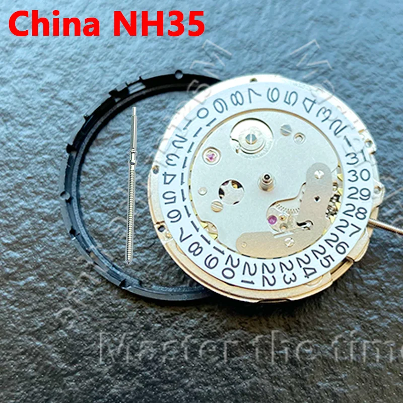 

New China Made NH35 Automatic Mechanical Movement High Accuracy 24 Jewels Mod Watch Replacement Japan NH35A Date At 3:00