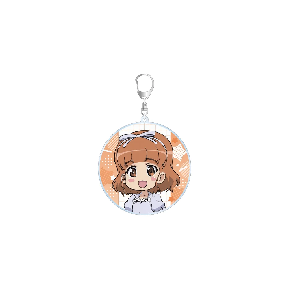 Girls und Panzer Hana Isuzu 6cm Acrylic Stand Keychain Kimono Figure Bag Pendant Decor Collection Gift For Anime Fans